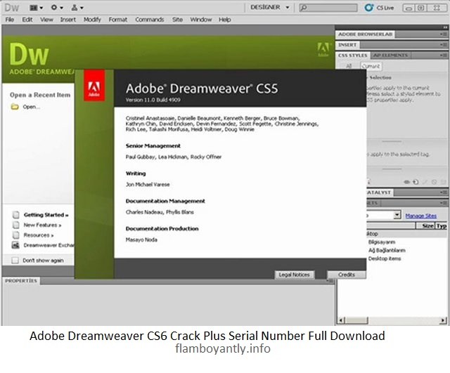 Adobe dreamweaver cs6 serial key list